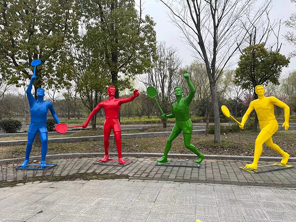 運動主題不銹鋼雕塑